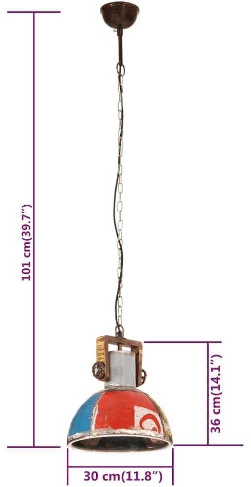 Pakabinamas šviestuvas, įvairių spalvų, 25W, 30cm, E27