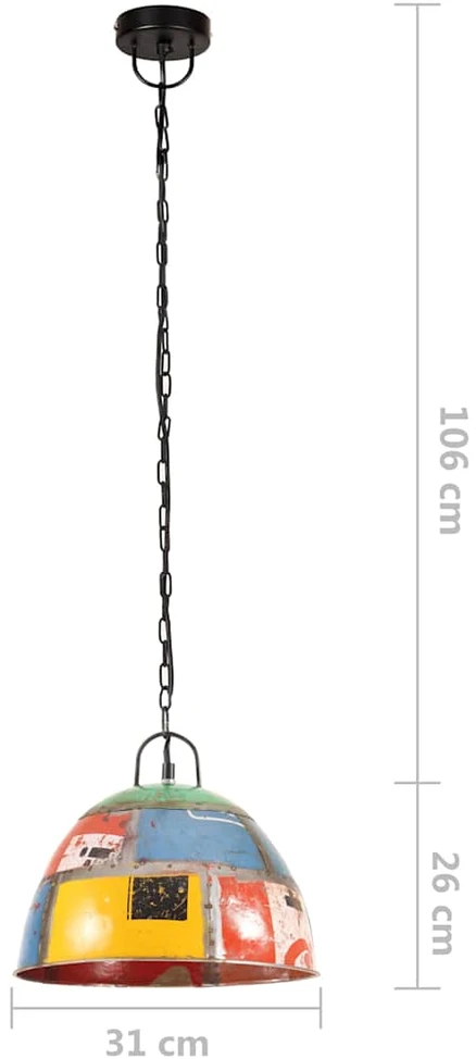 Pakabinamas šviestuvas, įvairių spalvų, 31cm, 25W, apskritas