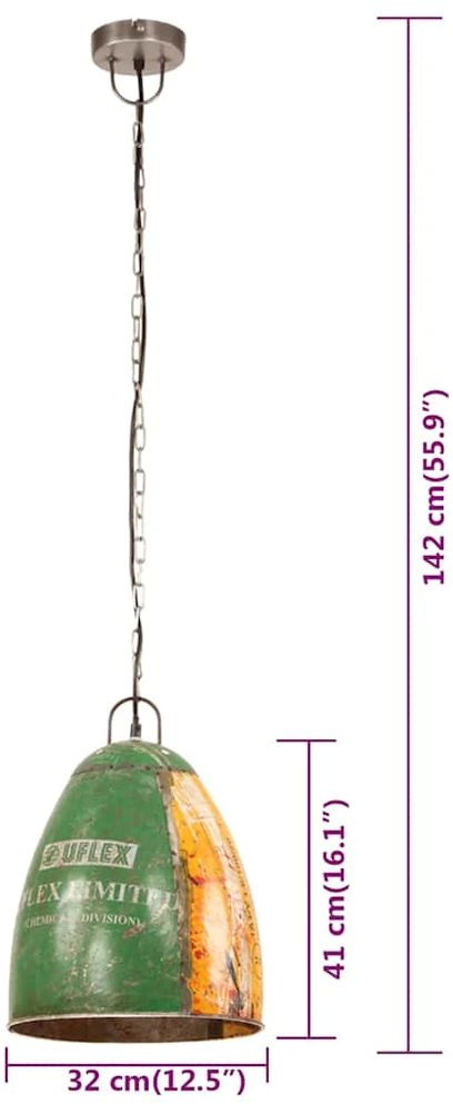 Pakabinamas šviestuvas, įvairių spalvų, 25W, 32cm, E27