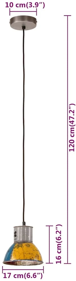 Pakabinamas šviestuvas, įvairių spalvų, 25W, 17cm, E27