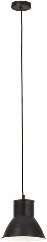 Pakabinamas šviestuvas, juodas, 17cm, 25W, apskritas, E27