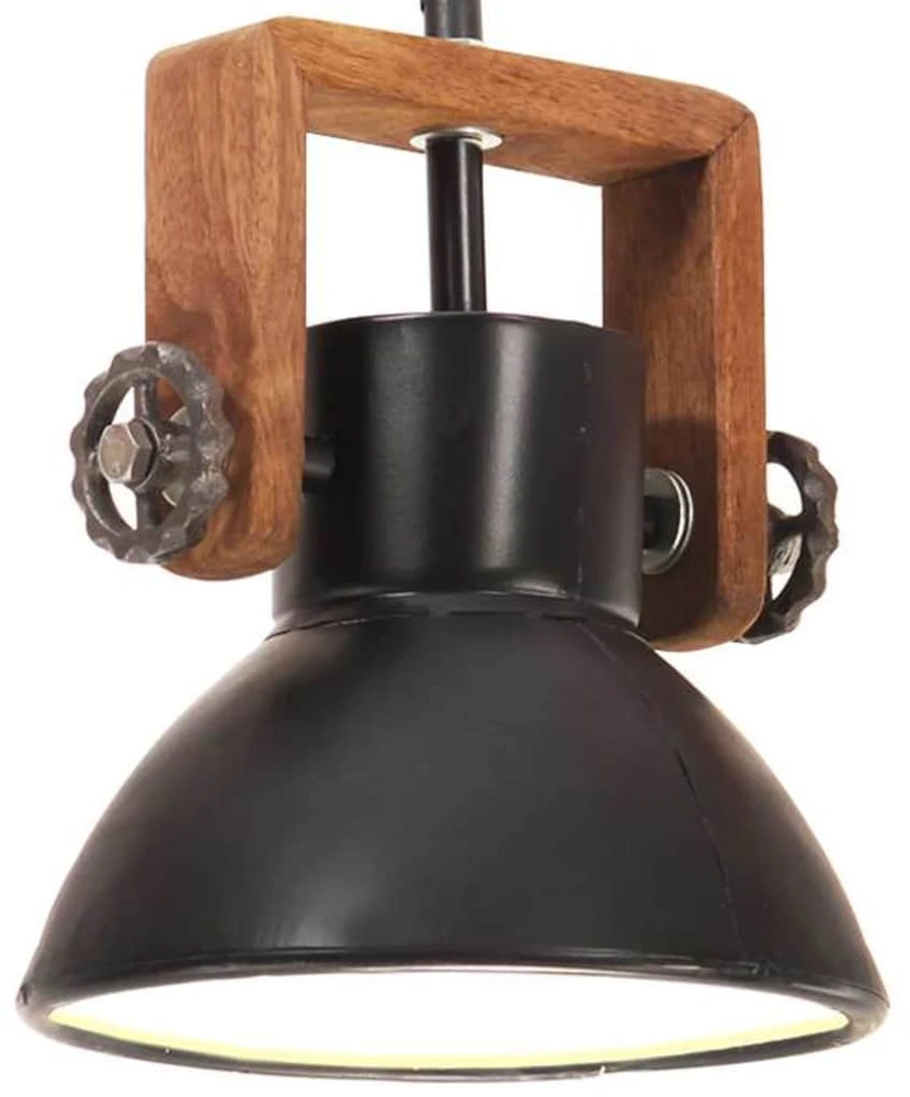 Pakabinamas šviestuvas, juodas, 19cm, 25W, apskritas, E27