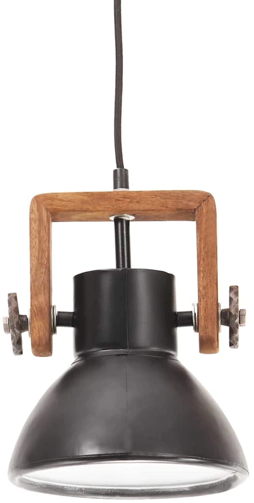 Pakabinamas šviestuvas, juodas, 19cm, 25W, apskritas, E27