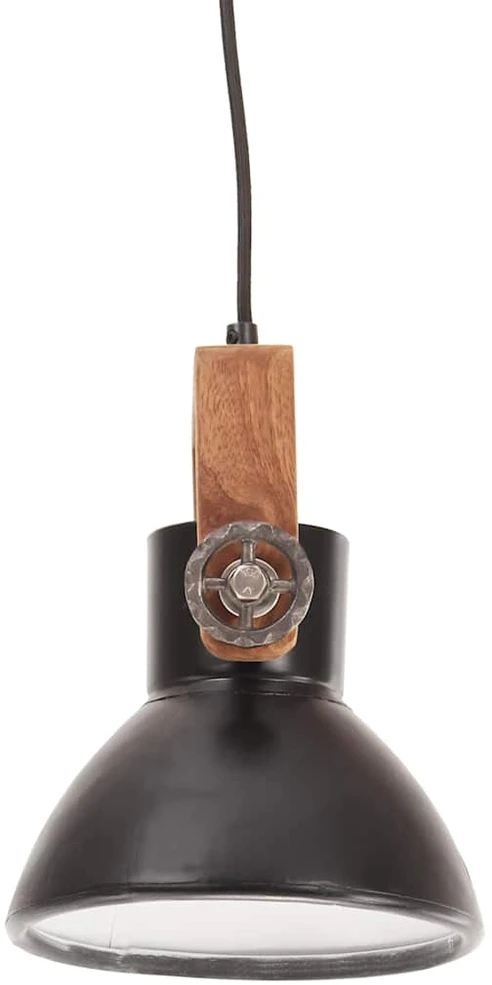 Pakabinamas šviestuvas, juodas, 19cm, 25W, apskritas, E27