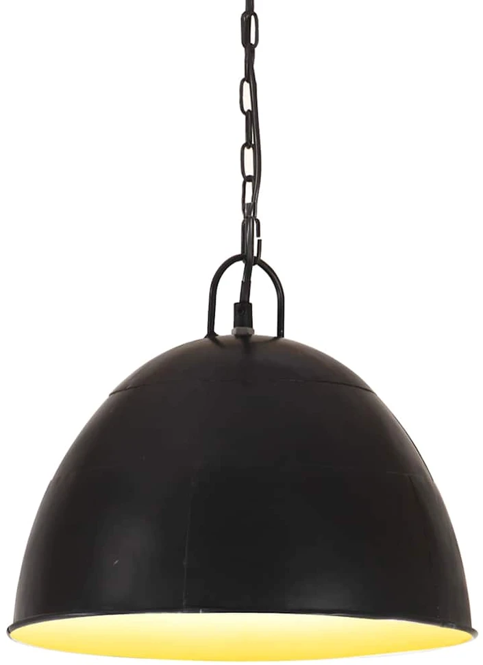 Pakabinamas šviestuvas, juodas, 31cm, 25W, apskritas, E27