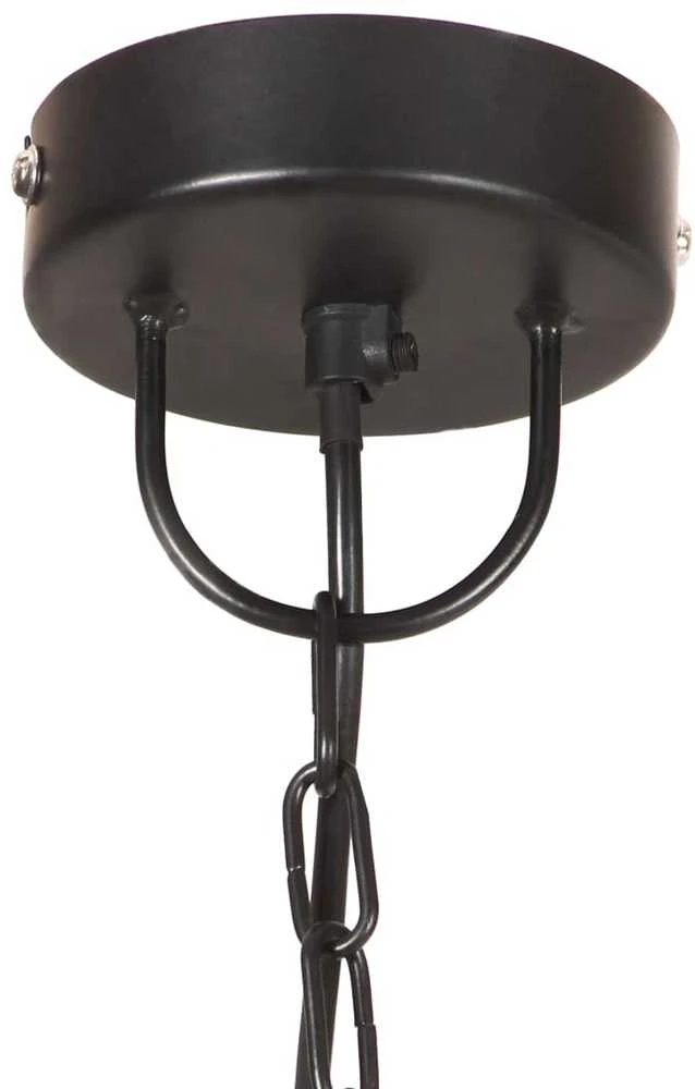 Pakabinamas šviestuvas, juodas, 42cm, 25W, apskritas, E27