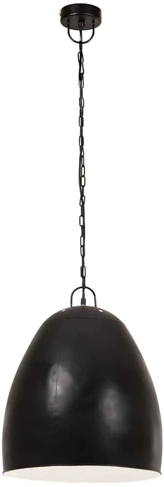 Pakabinamas šviestuvas, juodas, 42cm, 25W, apskritas, E27