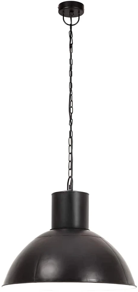 Pakabinamas šviestuvas, juodas, 48cm, 25W, apskritas, E27