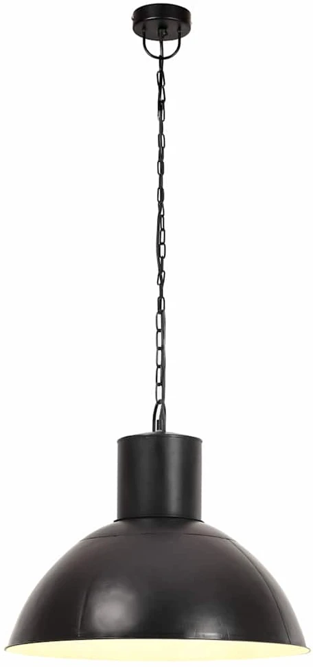 Pakabinamas šviestuvas, juodas, 48cm, 25W, apskritas, E27