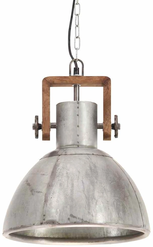 Pakabinamas šviestuvas, sidabrinis, 30cm, 25W, apskritas, E27