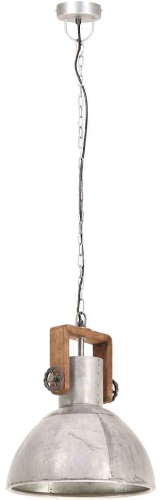 Pakabinamas šviestuvas, sidabrinis, 30cm, 25W, apskritas, E27