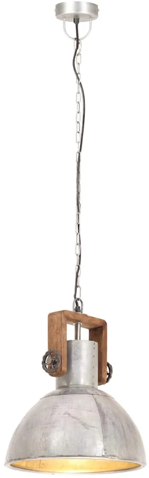 Pakabinamas šviestuvas, sidabrinis, 30cm, 25W, apskritas, E27