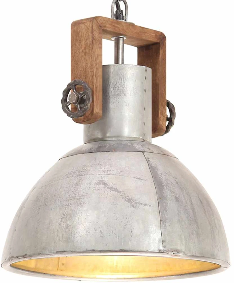 Pakabinamas šviestuvas, sidabrinis, 30cm, 25W, apskritas, E27