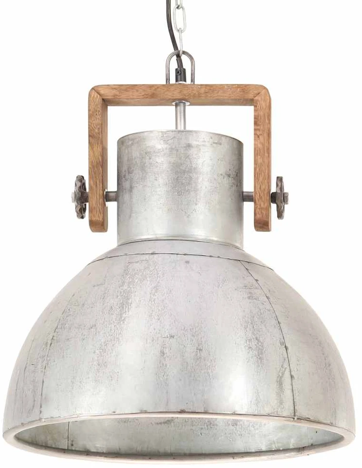 Pakabinamas šviestuvas, sidabrinis, 40cm, 25W, apskritas, E27