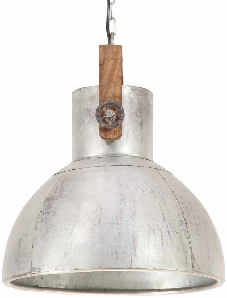 Pakabinamas šviestuvas, sidabrinis, 40cm, 25W, apskritas, E27