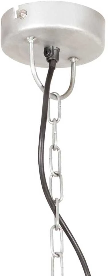 Pakabinamas šviestuvas, sidabrinis, 41cm, 25W, apskritas, E27