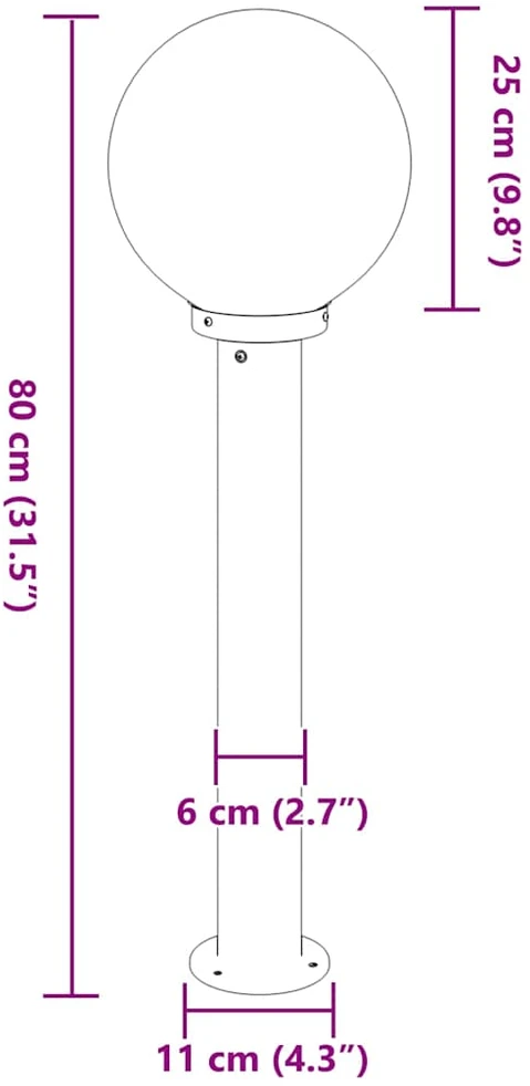 Pakabinamas šviestuvas Šviestuvai stulpeliams, 3 vnt., 80 cm, juodi, IP44