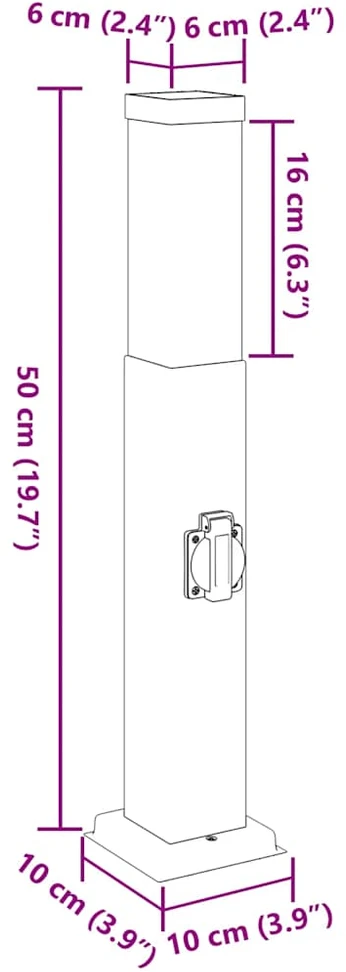 Pakabinamas šviestuvas Šviestuvai su išleidimo anga, 3 vnt., 50 cm, nerūdijantis plienas, IP44