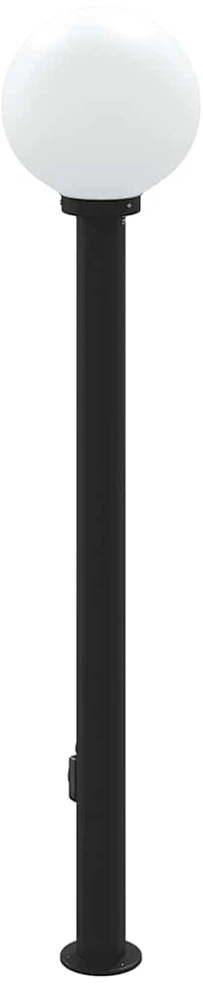Pakabinamas šviestuvas Šviestuvas su stulpeliu ir lizdu, 120 cm, juodas, IP44