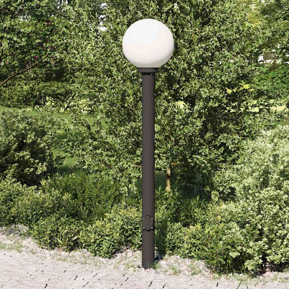 Pakabinamas šviestuvas Šviestuvas su stulpeliu ir lizdu, 120 cm, juodas, IP44
