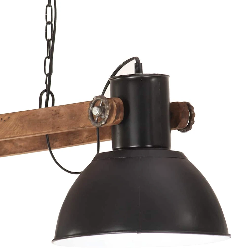 Pakabinamas šviestuvas, visiškai juodas, 109cm, 25W, E27