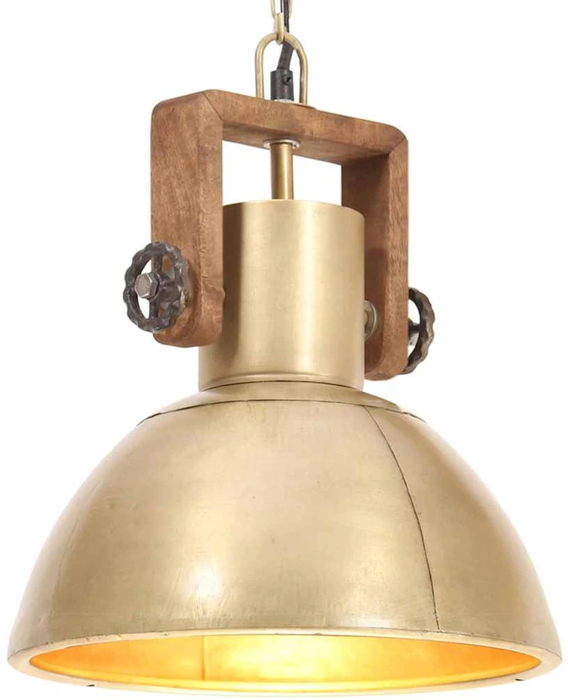 Pakabinamas šviestuvas, žalvario, 30cm, 25W, apskritas, E27