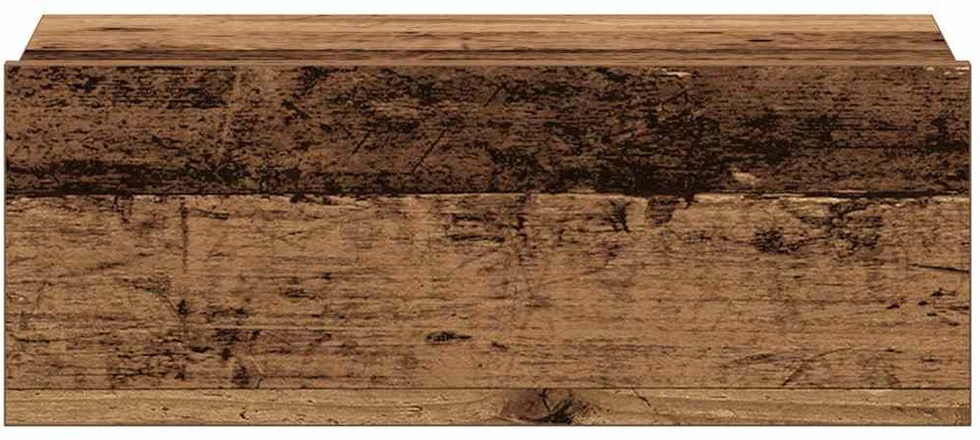 Pakabinami naktiniai staliukai, 2 vnt., sena mediena, 40x32x15 cm, inžinerinė mediena