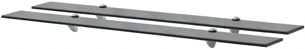 Pakabinamos lentynos, 2vnt., 100x20cm, stiklas, 8mm (243793x2)