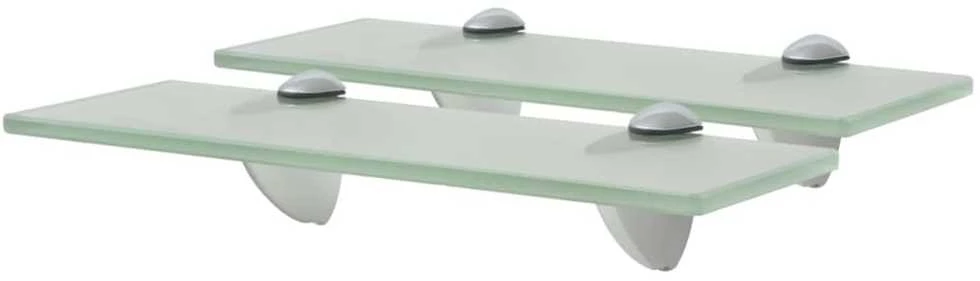 Pakabinamos lentynos, 2vnt., 30x10cm, stiklas, 8mm (243770x2)