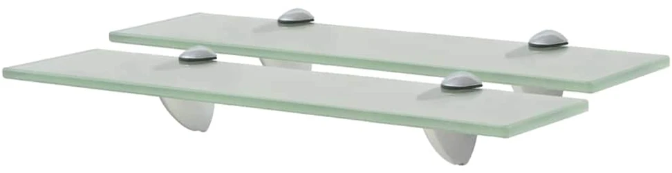 Pakabinamos lentynos, 2vnt., 40x10cm, stiklas, 8mm (243771x2)