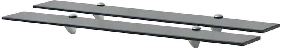 Pakabinamos lentynos, 2vnt., 80x10cm, stiklas, 8mm (243767x2)