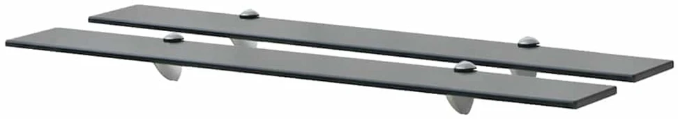 Pakabinamos lentynos, 2vnt., 80x20cm, stiklas, 8mm (243791x2)