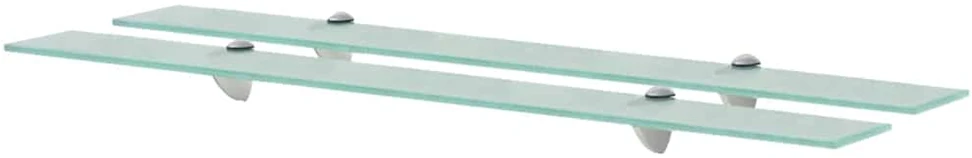 Pakabinamos lentynos, 2vnt., 90x20cm, stiklas, 8mm (243784x2)