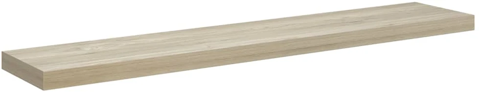 Pakabinamos lentynos, 2vnt., ąžuolo, 120x23,5x3,8cm, MDF