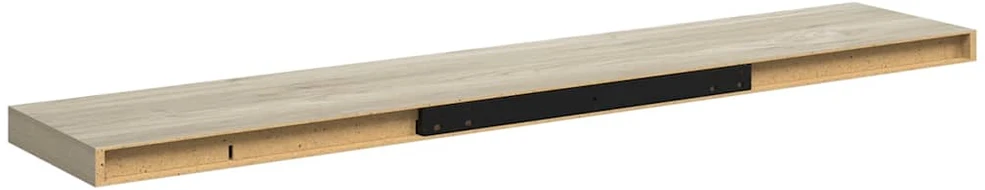 Pakabinamos lentynos, 2vnt., ąžuolo, 120x23,5x3,8cm, MDF