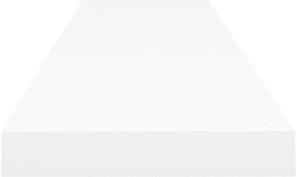 Pakabinamos lentynos, 2vnt., baltos, 120x23,5x3,8cm, MDF
