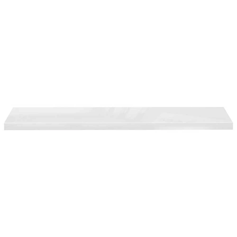 Pakabinamos lentynos, 2vnt., baltos, 120x23,5x3,8cm, MDF
