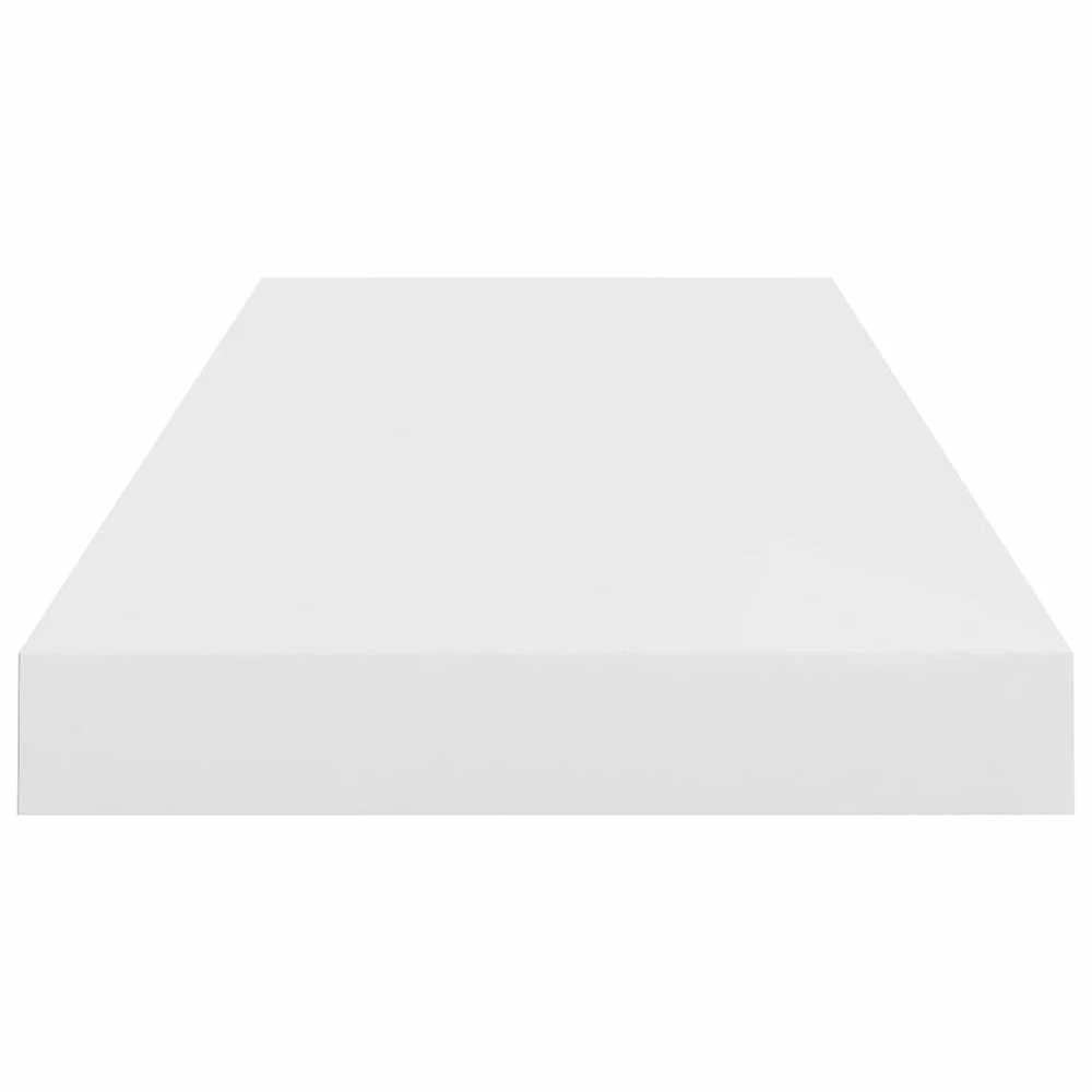 Pakabinamos lentynos, 2vnt., baltos, 60x23,5x3,8cm, MDF