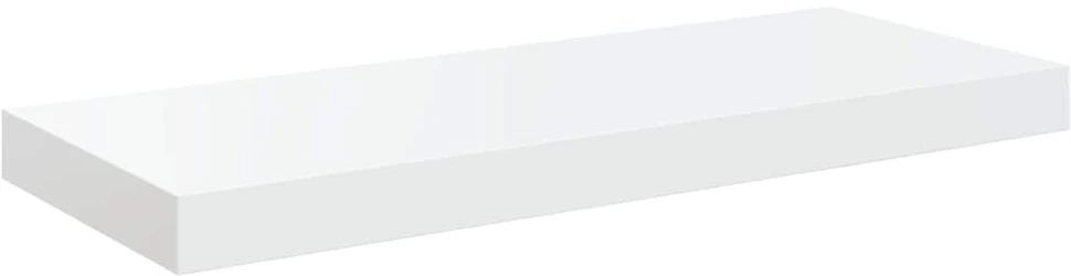 Pakabinamos lentynos, 2vnt., baltos, 60x23,5x3,8cm, MDF