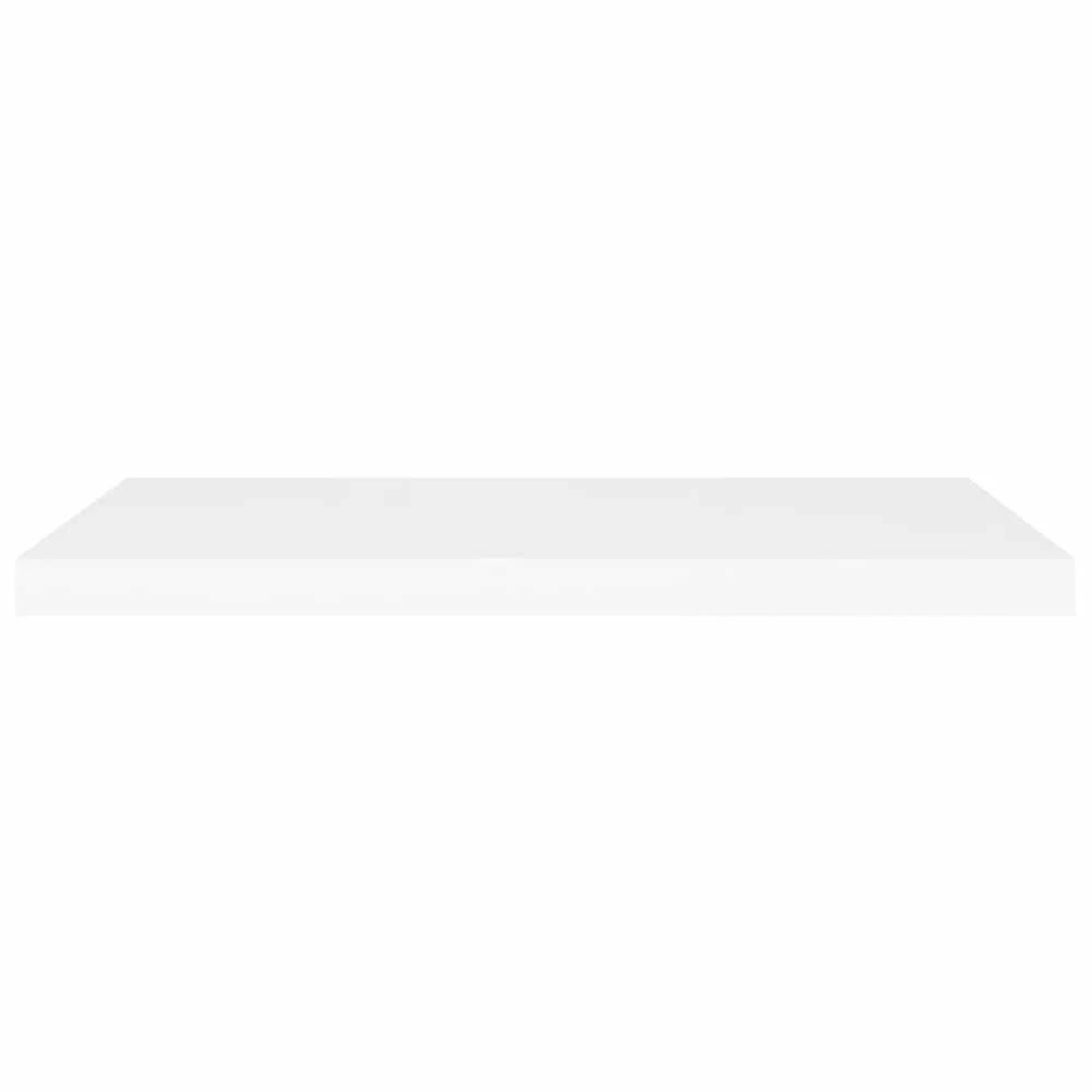 Pakabinamos lentynos, 2vnt., baltos, 80x23,5x3,8cm, MDF