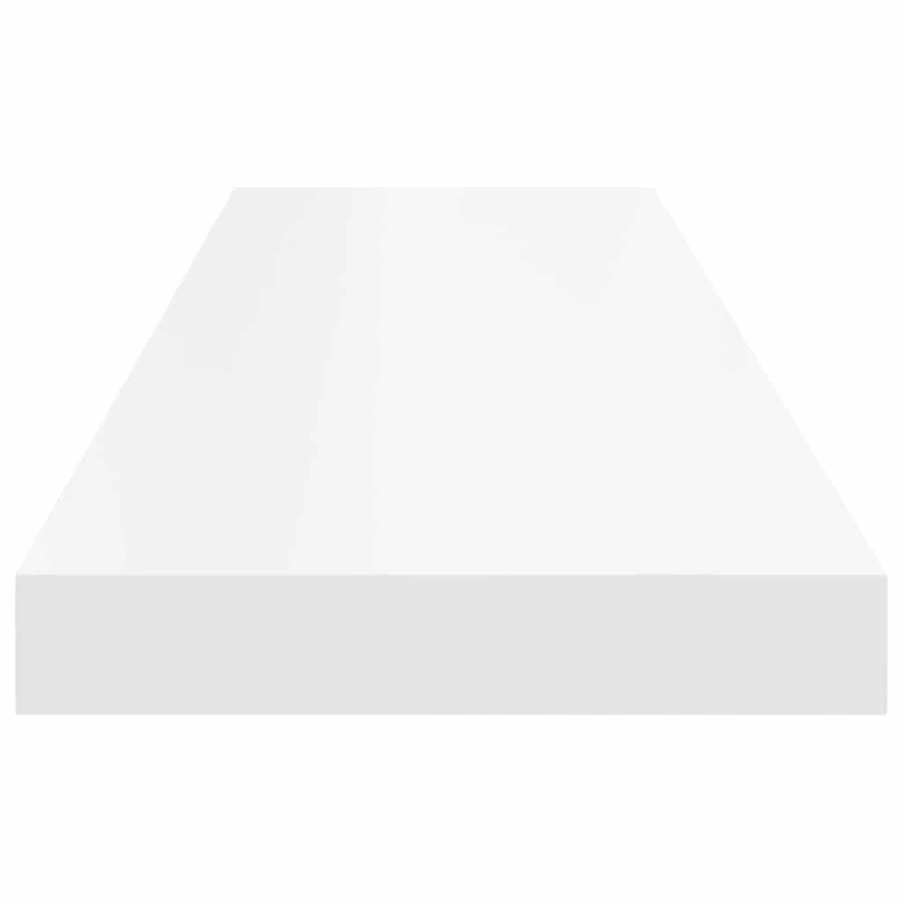 Pakabinamos lentynos, 2vnt., baltos, 90x23,5x3,8cm, MDF