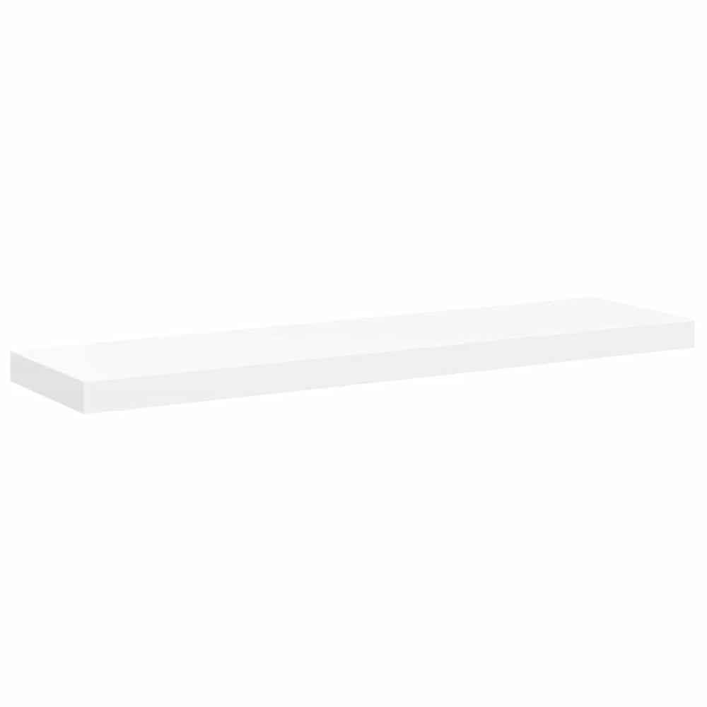 Pakabinamos lentynos, 2vnt., baltos, 90x23,5x3,8cm, MDF