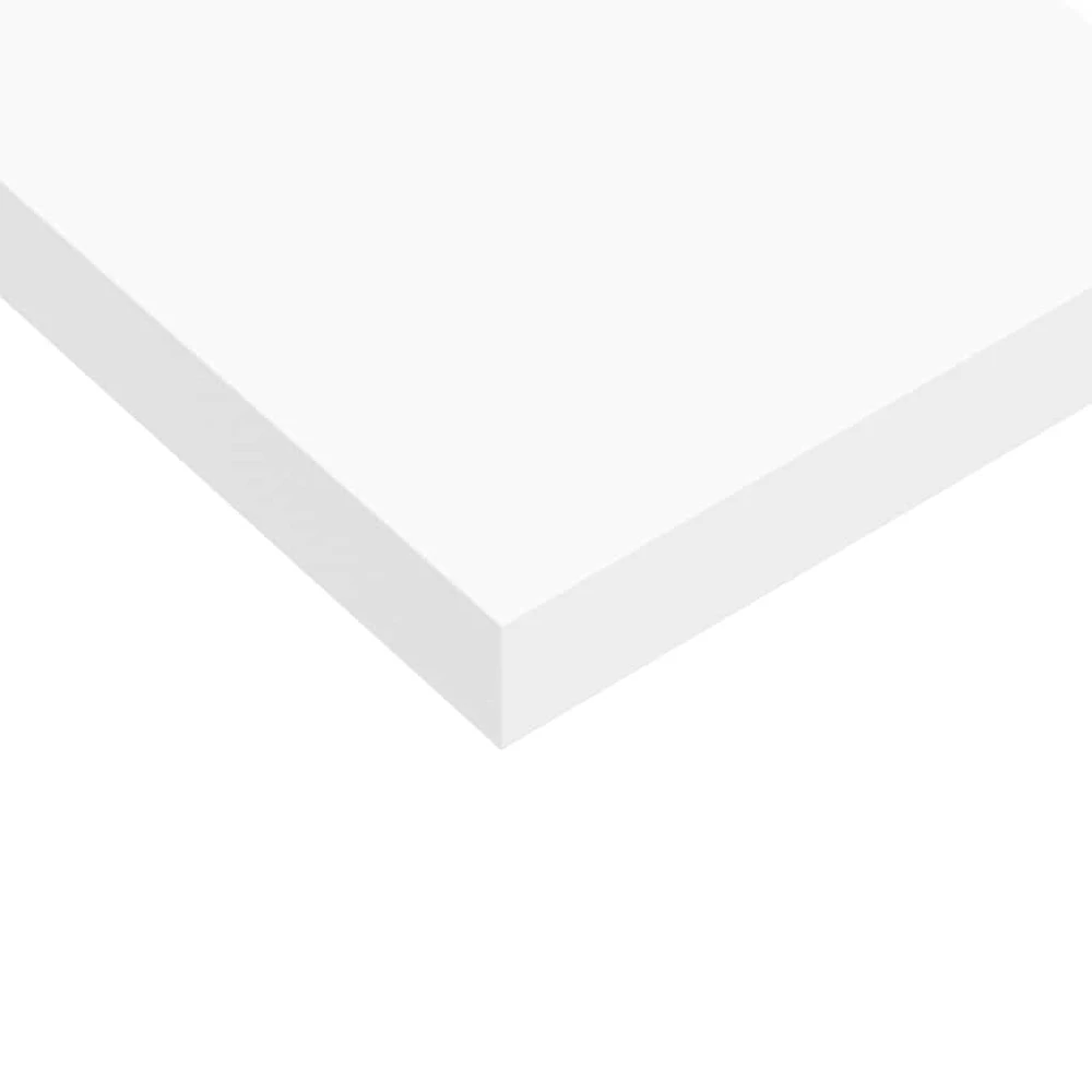 Pakabinamos lentynos, 2vnt., baltos, 90x23,5x3,8cm, MDF