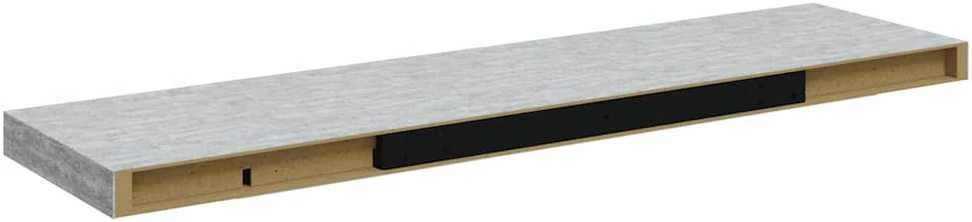 Pakabinamos lentynos, 2vnt., betono pilkos, 90x23,5x3,8cm, MDF