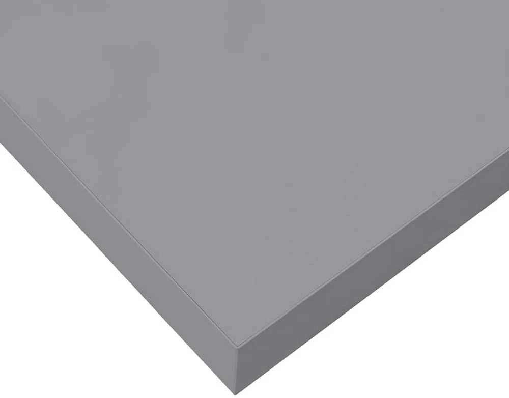 Pakabinamos lentynos, 2vnt., pilkos, 60x23,5x3,8cm, MDF