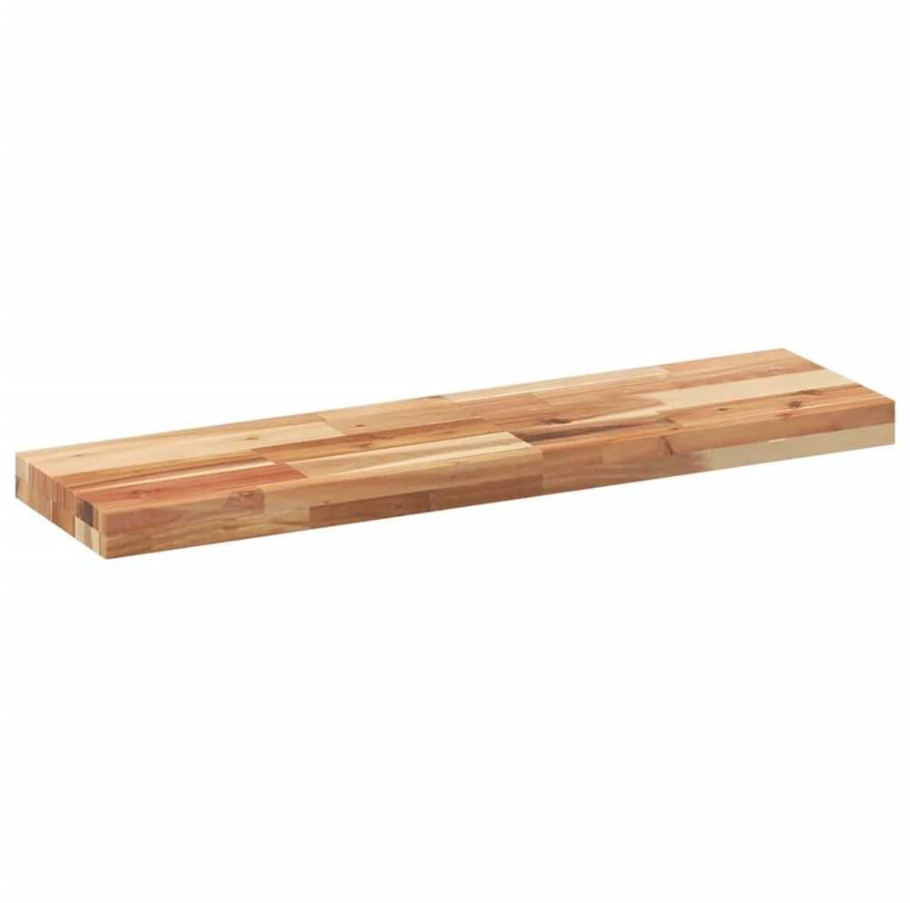 Pakabinamos lentynos, 3 vnt., 100x20x4 cm, aliejumi dažyta akacijos masyvo mediena