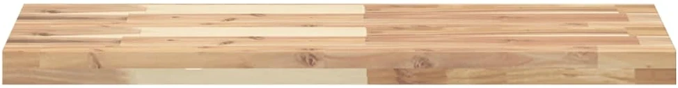 Pakabinamos lentynos, 3 vnt., 100x30x4 cm, neapdorota akacijos masyvo mediena