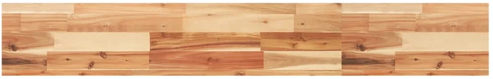 Pakabinamos lentynos, 3 vnt., 120x20x4 cm, aliejumi dažyta akacijos masyvo mediena