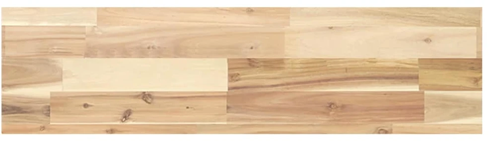 Pakabinamos lentynos, 4 vnt., 100x20x4 cm, neapdorota akacijos masyvo mediena