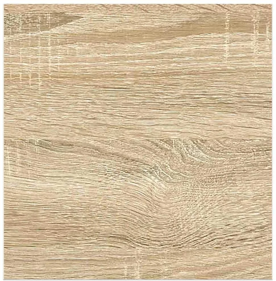 Pakabinamos lentynos, 4vnt., ąžuolo/baltos, 23x23,5x3,8cm, MDF